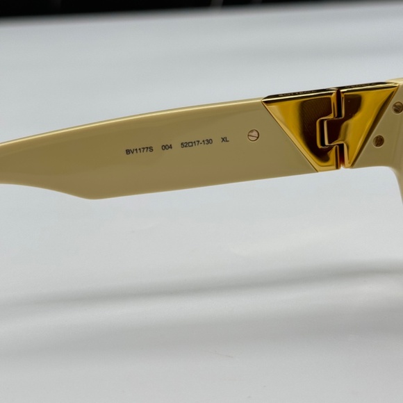 NEW BV1177S 004 BOTTEGA VENETA YELLOW GREY CAT EYE WOMEN SUNGLASSES - Picture 11 of 13